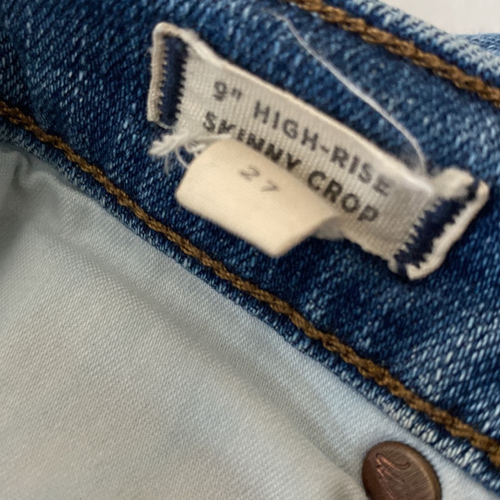 MADEWELL 9” High-Rise Skinny Crop size 27 - Picture 7 of 10